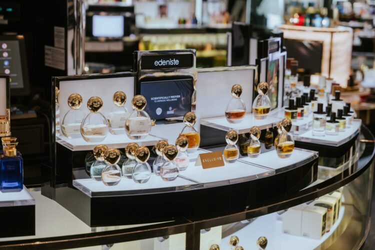 Harrods Perfumery Hall display